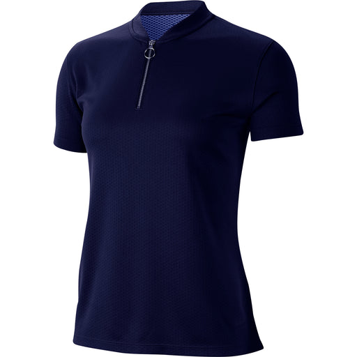 Nike Dri Fit Womens Short Sleeve Golf Polo - 492 BLUE VOID/L