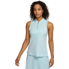 Load image into Gallery viewer, Nike Dri-FIT Zip Womens Sleeveless Golf Polo - 449 TOPAZ MIST/L
 - 5