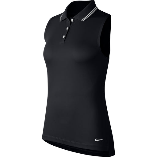 Nike Dri-FIT Victory Solid Womens SL Golf Polo - 010 BLACK/XL