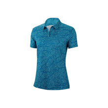 Load image into Gallery viewer, Nike Printed UV Dri Fit Womens Golf Polo - 301 GREEN ABYSS/XL
 - 1