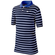 Load image into Gallery viewer, Nike Victory Stripe Boys Golf Polo - 480 GAME ROYAL/XL
 - 1
