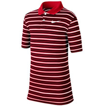 Load image into Gallery viewer, Nike Victory Stripe Boys Golf Polo - 657 UNIV RED/XL
 - 2