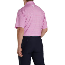Load image into Gallery viewer, FJ Lisle Plaid Print Self Collar Pink M Golf Polo
 - 2