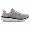 Under Armour Charged Assert 8 Gray Womens Running Shoes