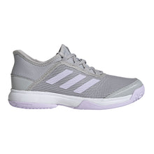 Load image into Gallery viewer, Adidas Adizero Club GrayPurple Junior Tennis Shoes
 - 1