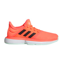 Load image into Gallery viewer, Adidas SoleCourt Coral Junior Tennis Shoes
 - 1