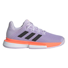 Load image into Gallery viewer, Adidas SoleMatch Bounce Purple Womens Tennis Shoes - L.pur/Blk/Coral/10.0
 - 1