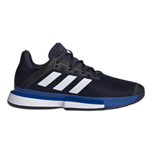 Load image into Gallery viewer, Adidas Solematch Bounce Ink Mens Tennis Shoes - Ink/Wht/Royal/13.5
 - 1