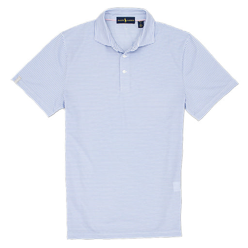 Polo Golf Tour Pique Striped PF Blue Mens Golf Pol