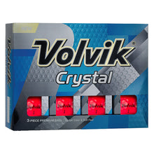 Load image into Gallery viewer, Volvik Crystal Ruby Red Golf Balls 12-Pack - Default Title
 - 1