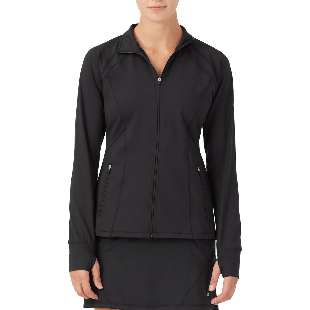 Fila Essentials Full Zip Womens Tennis Jacket - Black/XL