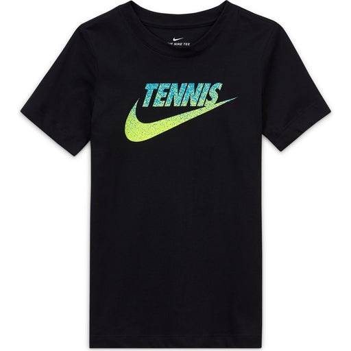 Nike Court Big Kids Graphic Boys Tennis T-Shirt - BLACK 010/XL