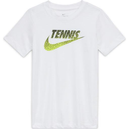 Nike Court Big Kids Graphic Boys Tennis T-Shirt - WHITE 100/L