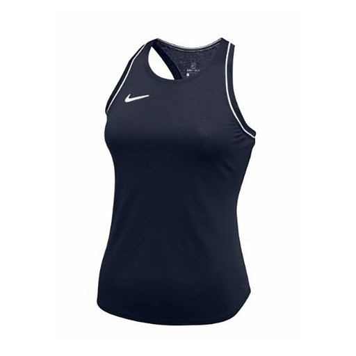 Nike Court Dry Womens Tennis Tank Top - NAVY/WHITE 420/XL