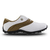 FootJoy LoPro Collection White Brown Womens Golf Shoes
