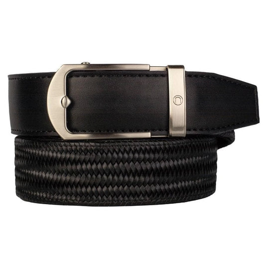 Nexbelt Basket Weave Maduro Black Mens Belt