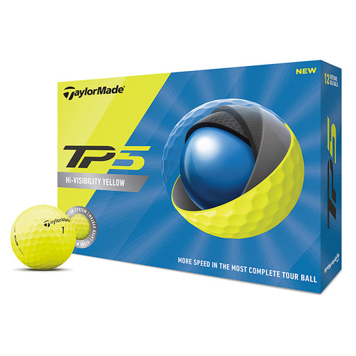 TaylorMade TP5 Yellow Golf Balls - Dozen - Yellow