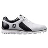 FootJoy Pro Spikeless White-Black Mens Golf Shoes - Cosmetic Blem