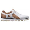 FootJoy Pro Spikeless White-Taupe Mens Golf Shoes - Cosmetic Blem
