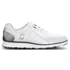 FootJoy Pro Spikeless White-Silver Mens Golf Shoes - Cosmetic Blem