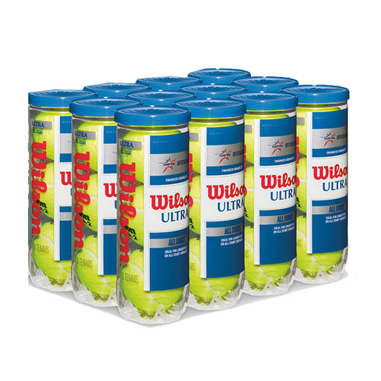 Wilson Ultra All Court Tennis Balls 12 Cans
