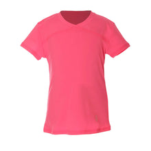 Load image into Gallery viewer, Sofibella UV Colors Girls SS Tennis Shirt - Neon Pink/L
 - 5