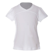 Load image into Gallery viewer, Sofibella UV Colors Girls SS Tennis Shirt - White/L
 - 9