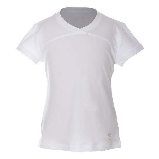 Sofibella UV Colors Girls SS Tennis Shirt - White/L