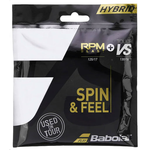 Babolat Hybrid RPM 17/Touch VS 16 Tennis String - Black