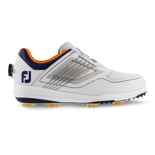 FootJoy Fury Spiked Mens Golf Shoes - White/Royal/Boa/9.0/D Medium