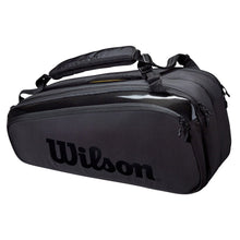 Load image into Gallery viewer, Wilson Super Tour Pro Staff 9 Pack Tennis Bag - Black
 - 1