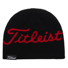 Load image into Gallery viewer, Titleist Lifestyle Unisex Golf Beanie - Black/Red
 - 3