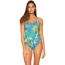Load image into Gallery viewer, Sunsets Tidepool Aqua Reef 1PC Womens Swimsuit - Aqua Reef/XL
 - 1