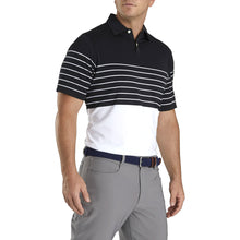Load image into Gallery viewer, FootJoy Lisle Engineered Stripe Mens Golf Polo
 - 1