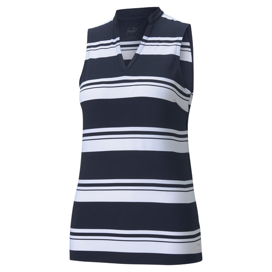 Puma Cloudspun Valley Stripe Womens Golf Polo