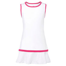 Load image into Gallery viewer, Fila Core Girls Tennis Dress - WHT/BRT PNK 108/L
 - 3