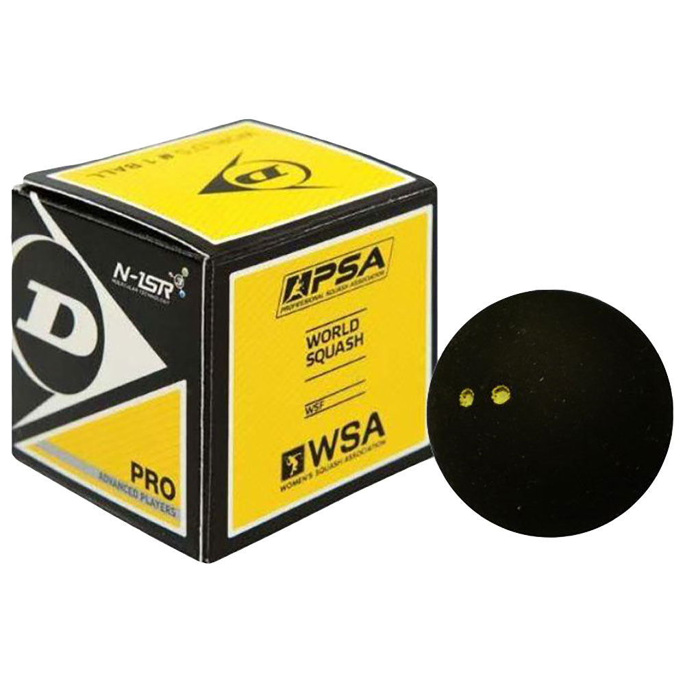 Dunlop Pro Double Dot Yellow Squash Balls - Default Title