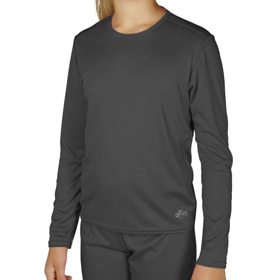 Hot Chillys PeachSkins Unisex Base Layer Shirt - Black/XL