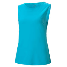 Load image into Gallery viewer, Puma MATTR Tech Womens Golf Tank Top - Scuba Blue/Wht/XXL
 - 1