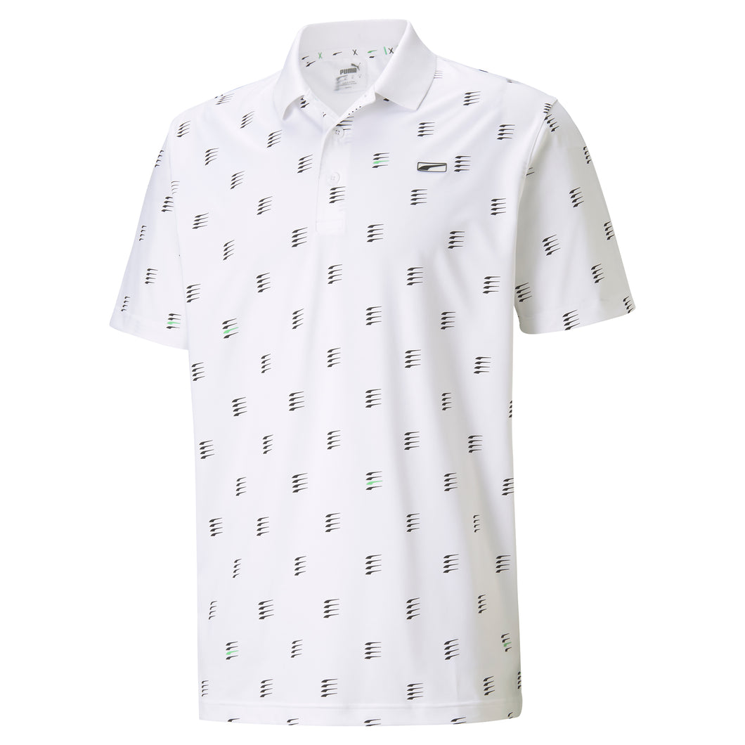 Puma MATTR Moving Day Mens Golf Polo - Bright White/XXXL