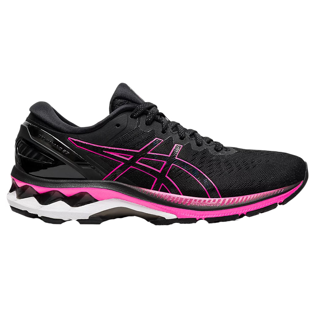 Asics GEL-Kayano 27 Womens Running Shoes - BLK/PNK GLO 003/10.0/B Medium