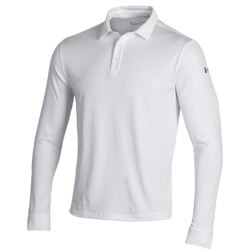 Under Armour Playoff 2.0 Mens LS Golf Polo - WHITE 000/XXL