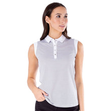 Load image into Gallery viewer, NVO Dottie Womens Sleeveless Golf Polo - WHITE 100/XL
 - 3