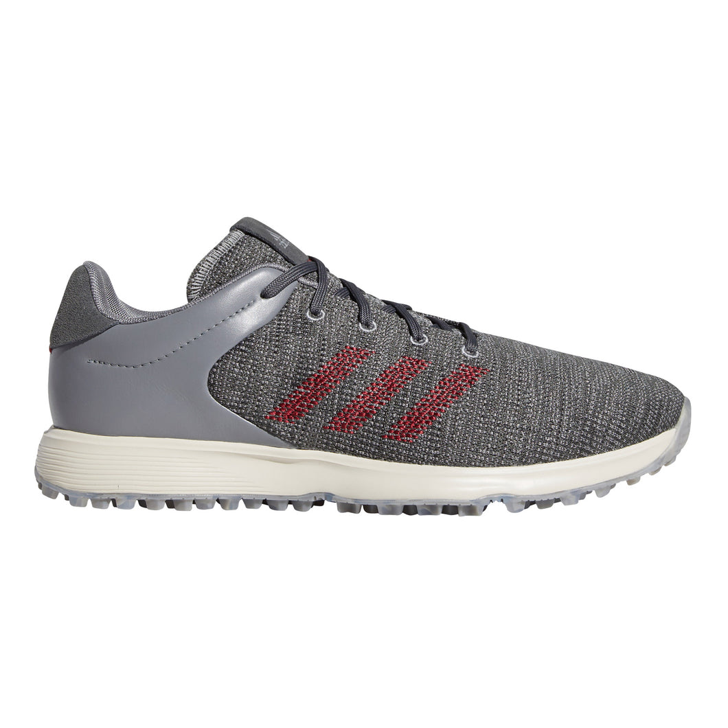 Adidas S2G Grey Mens Golf Shoes - 12.0/Grey/Burg/Grey/D Medium