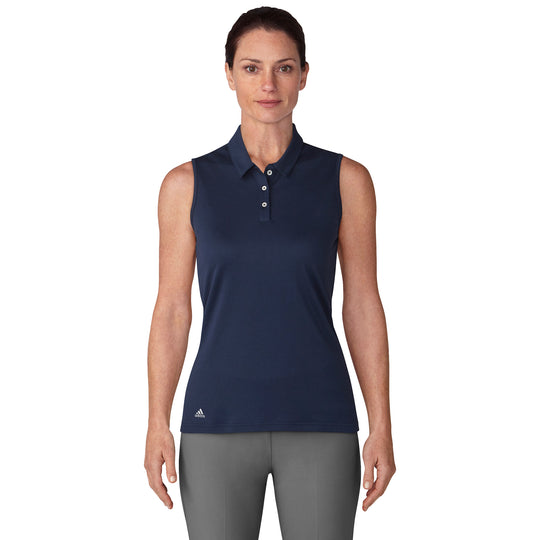 Adidas Performance Navy Womens Sleeveless Golf Polo