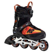 Load image into Gallery viewer, K2 Sk8 Hero Boa ALU Boys Adjustable Inline Skates1 - Orange Swirl/4-8
 - 1