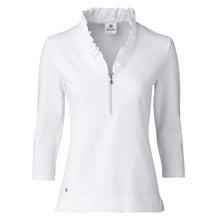 Load image into Gallery viewer, Daily Sports Patrice 3/4 WHT Womens Golf Polo
 - 1