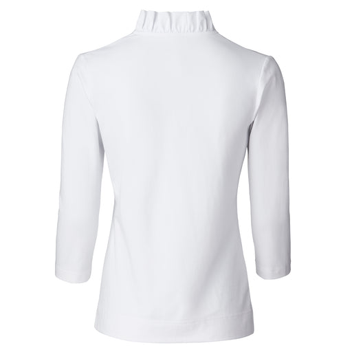 Daily Sports Patrice 3/4 WHT Womens Golf Polo