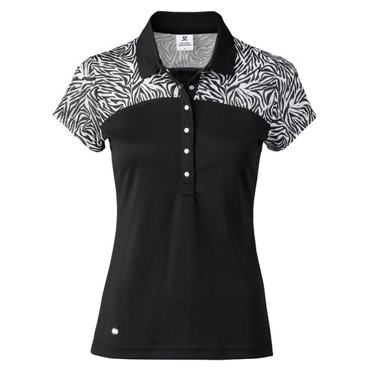 Daily Sports Zilian Black Womens Golf Polo