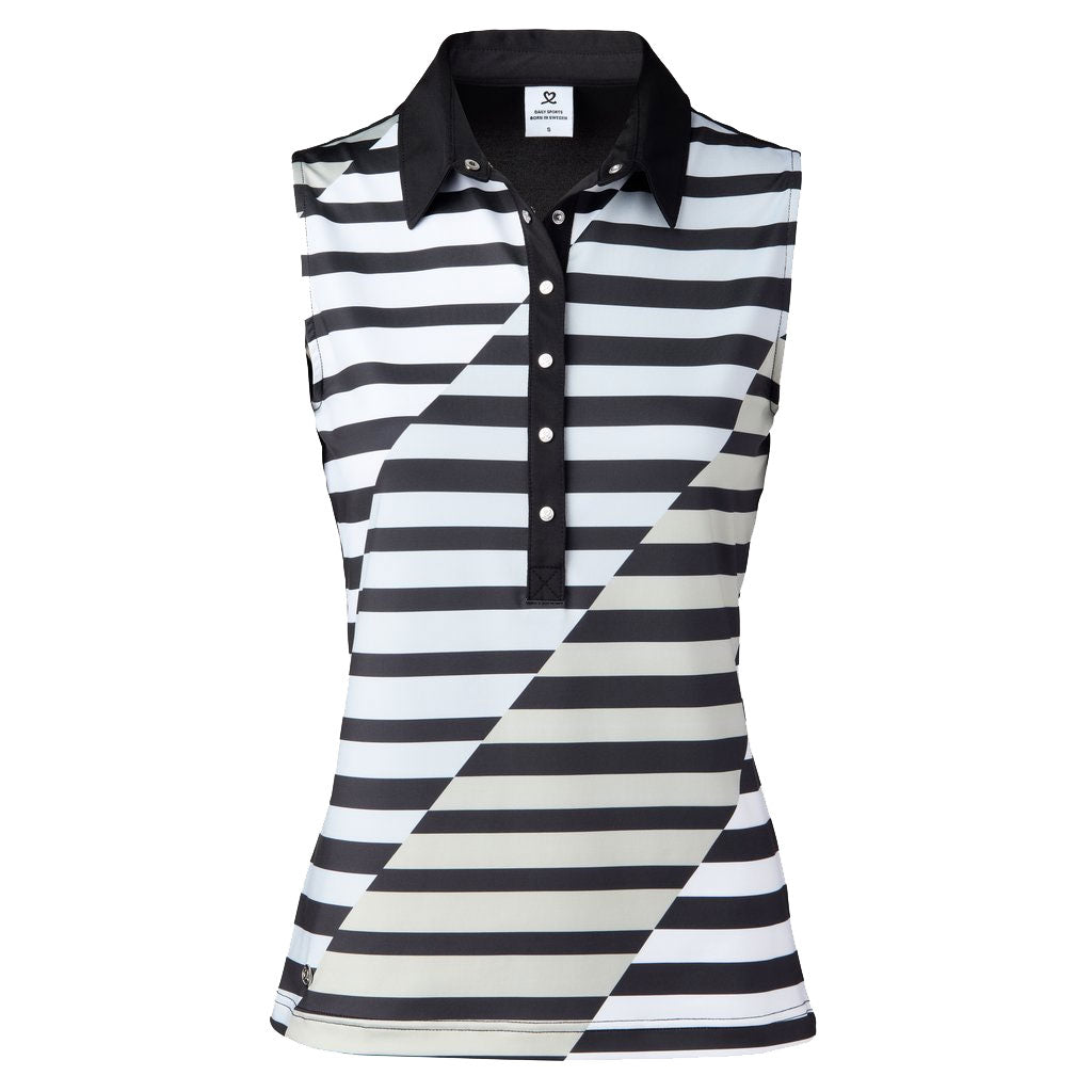 Daily Sports Judy Black Womens Golf Polo